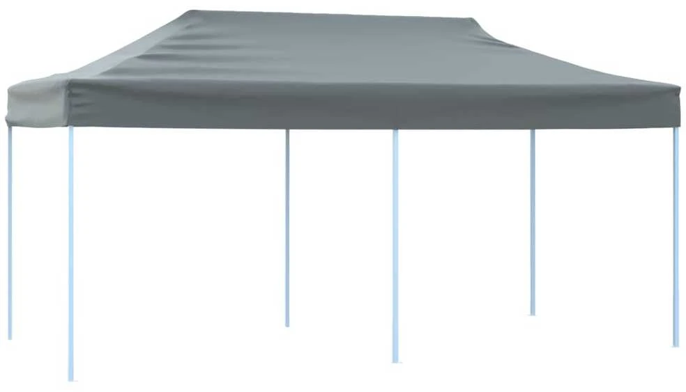 Išskleidžiama proginė palapinė, antracito spalva, 3x6m