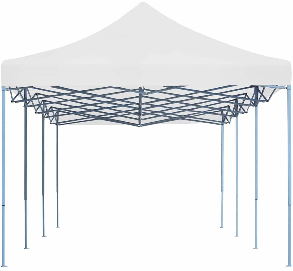Išskleidžiama proginė palapinė, baltos spalvos, 3x9 m