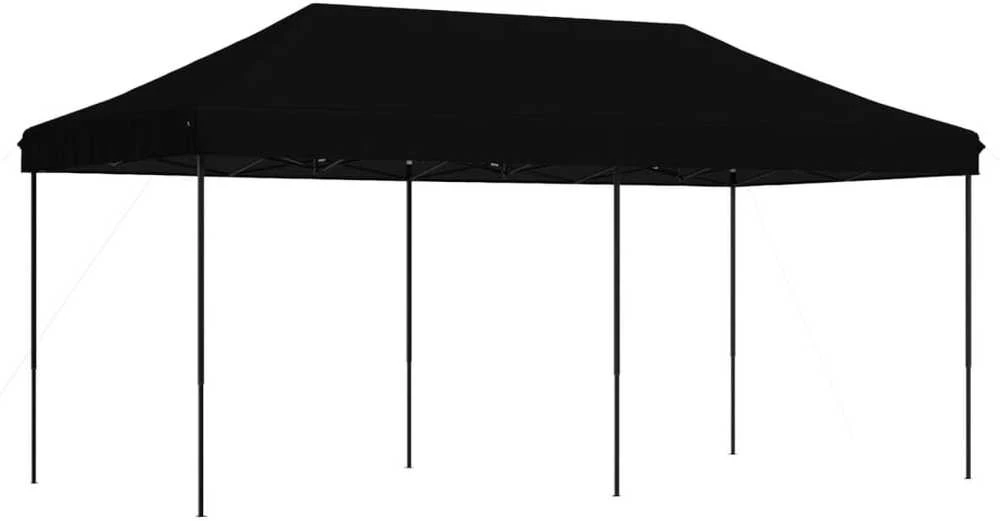Išskleidžiama proginė palapinė, juodos spalvos, 580x292x315cm