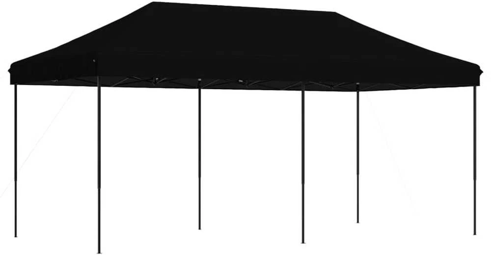 Išskleidžiama proginė palapinė, juodos spalvos, 580x292x315cm