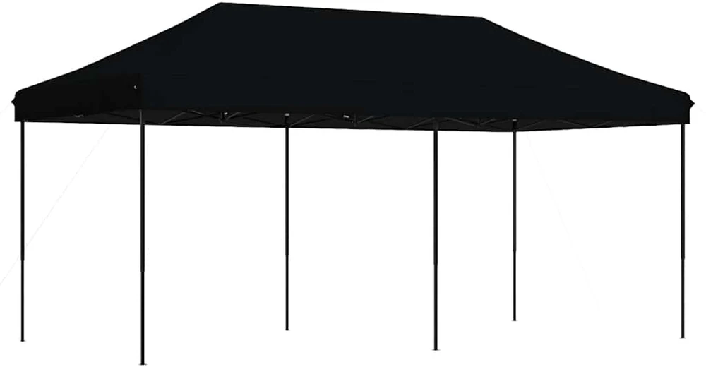 Išskleidžiama proginė palapinė, juodos spalvos, 580x292x315cm