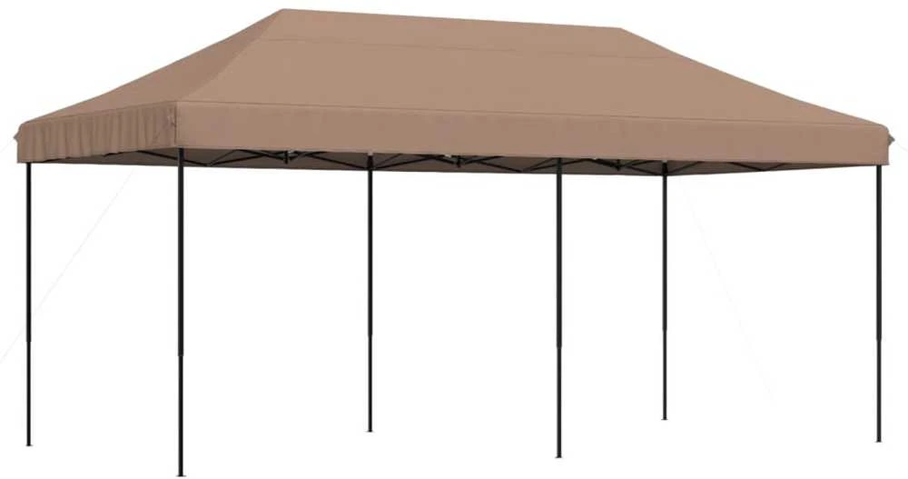 Išskleidžiama proginė palapinė, rudos spalvos, 580x292x315cm