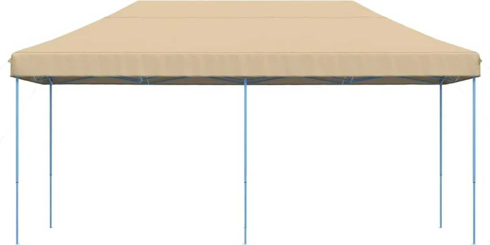 Išskleidžiama proginė palapinė, smėlio spalvos, 580x292x315cm