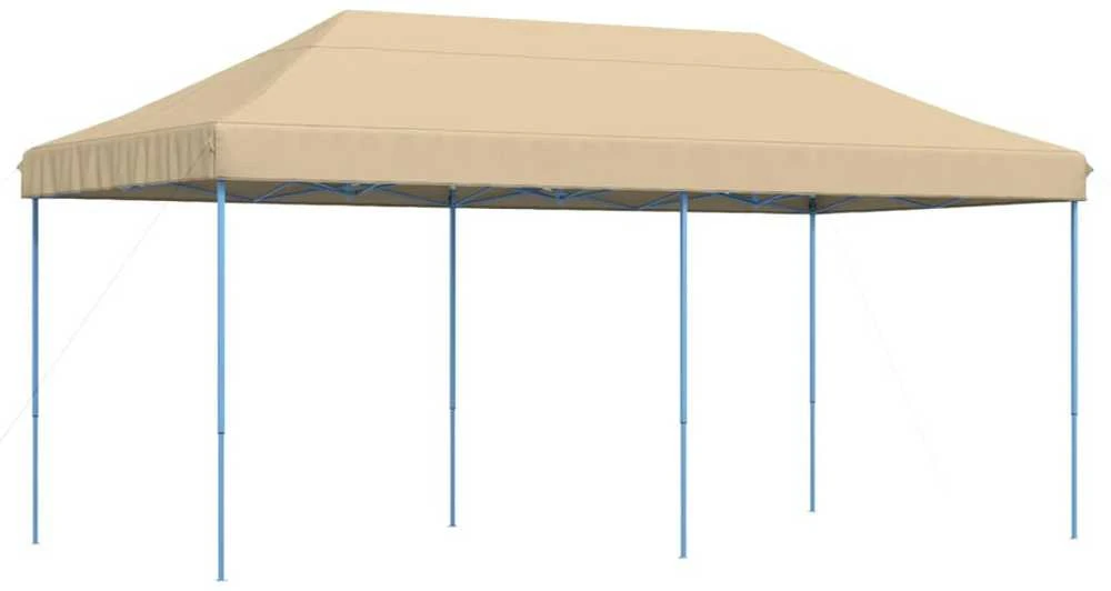 Išskleidžiama proginė palapinė, smėlio spalvos, 580x292x315cm