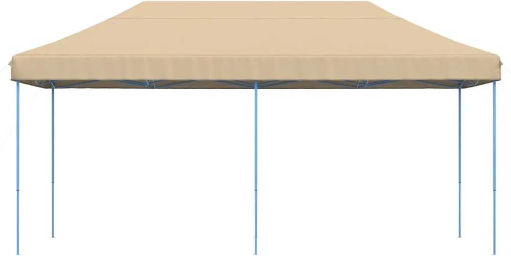 Išskleidžiama proginė palapinė, smėlio spalvos, 580x292x315cm