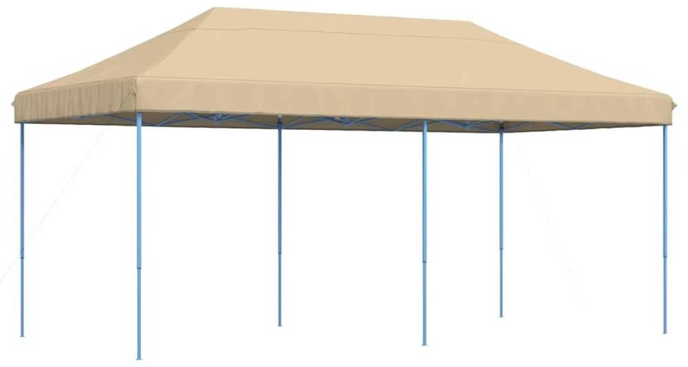Išskleidžiama proginė palapinė, smėlio spalvos, 580x292x315cm