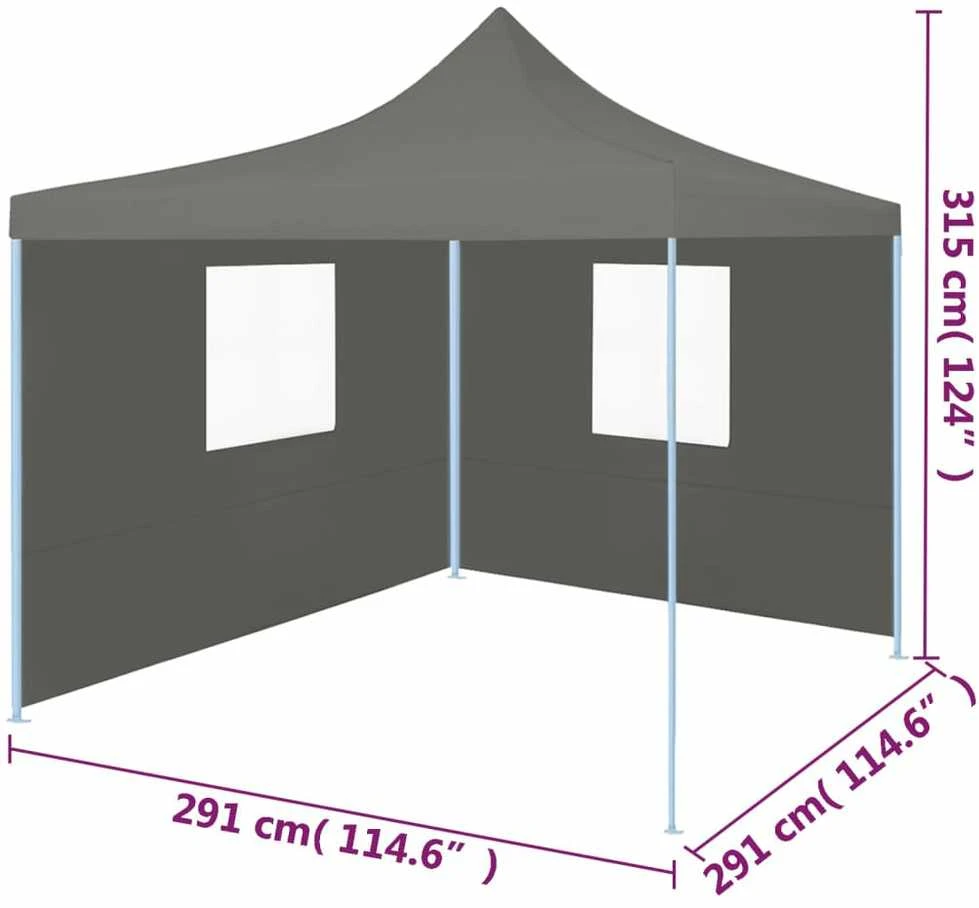 Išskleidžiama proginė palapinė su 2 šon. sien., antr. sp., 3x3m