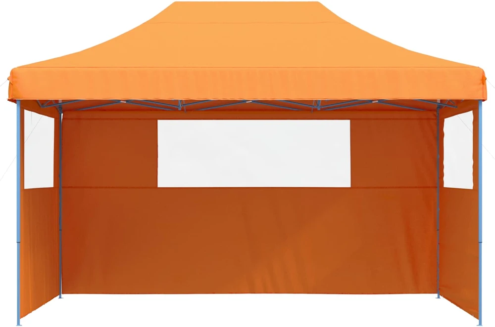 Šventės palapinė 440 x 292 x 315 cm Oranžinė su mėlynu rėmu