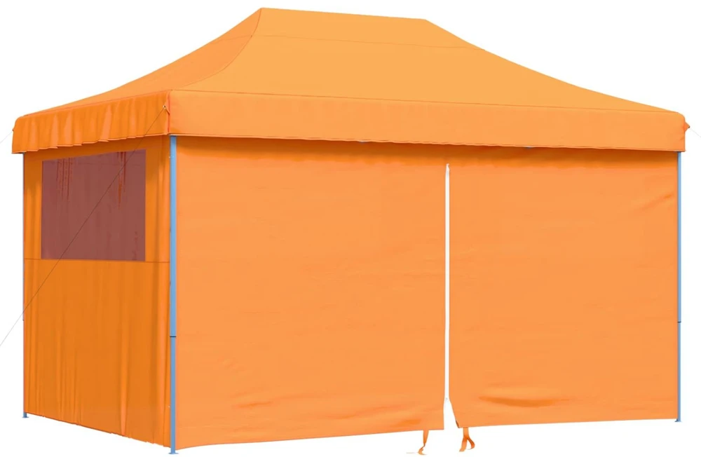 Išskleidžiama proginė palapinė su 4 sienomis, oranžinė