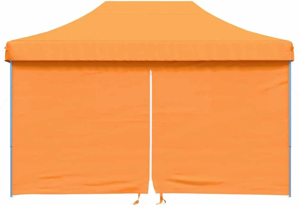 Išskleidžiama proginė palapinė su 4 sienomis, oranžinė