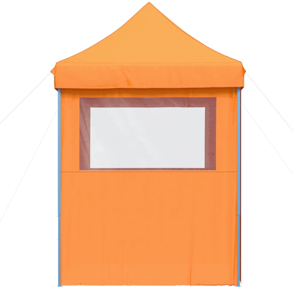 Išskleidžiama proginė palapinė su 4 sienomis, oranžinė