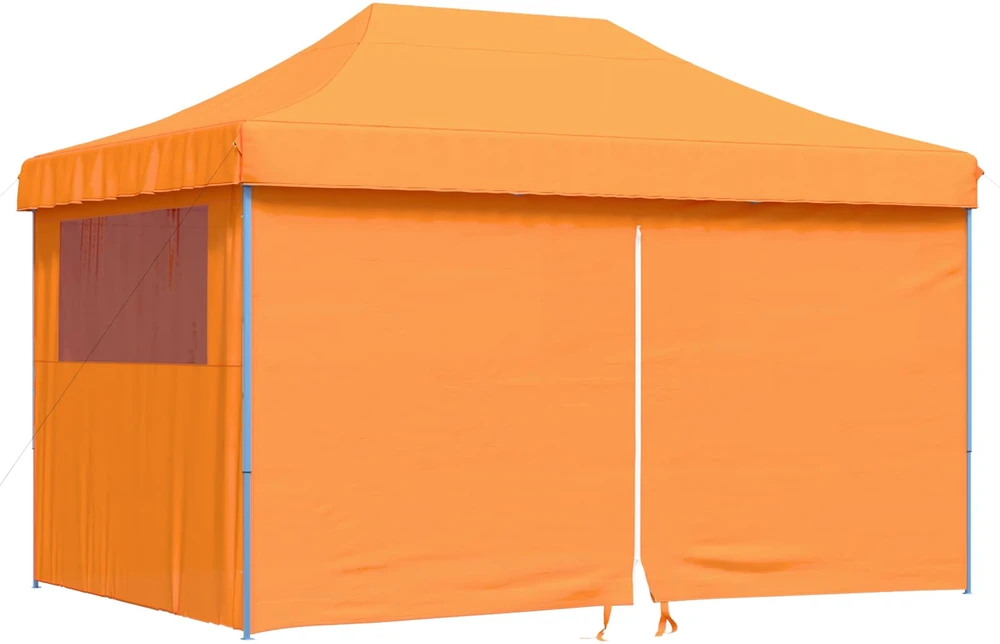 Išskleidžiama proginė palapinė su 4 sienomis, oranžinė