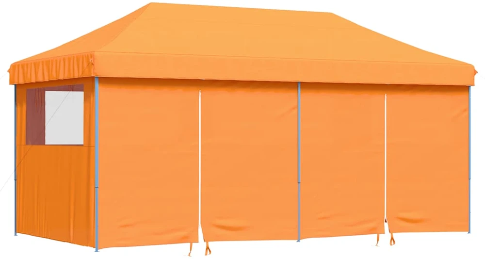 Išskleidžiama proginė palapinė su 4 sienomis, oranžinė