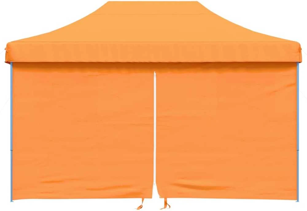 Išskleidžiama proginė palapinė su 4 sienomis, oranžinė