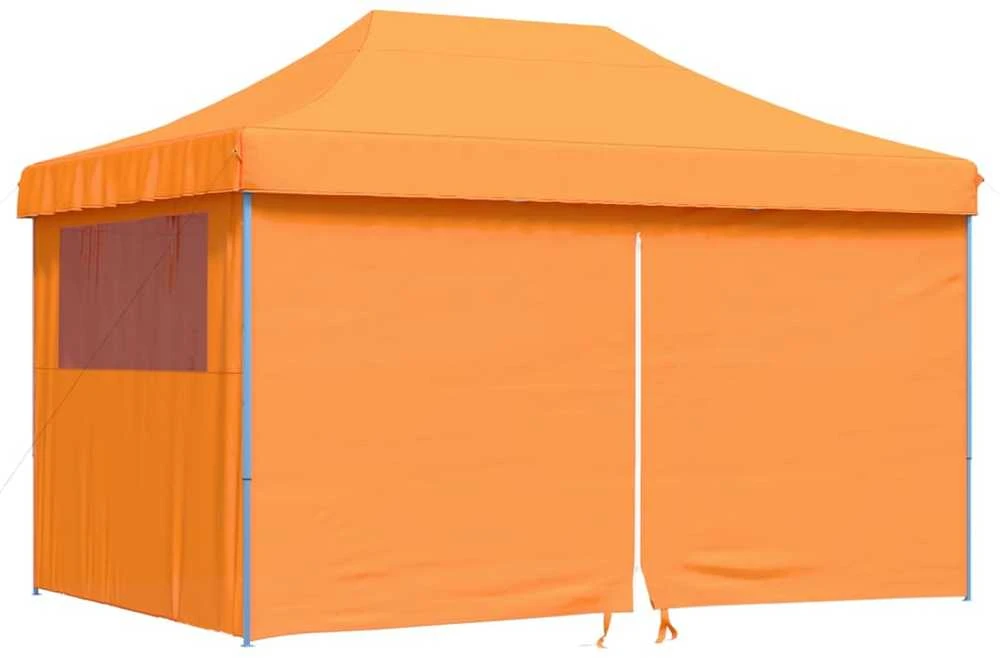 Išskleidžiama proginė palapinė su 4 sienomis, oranžinė