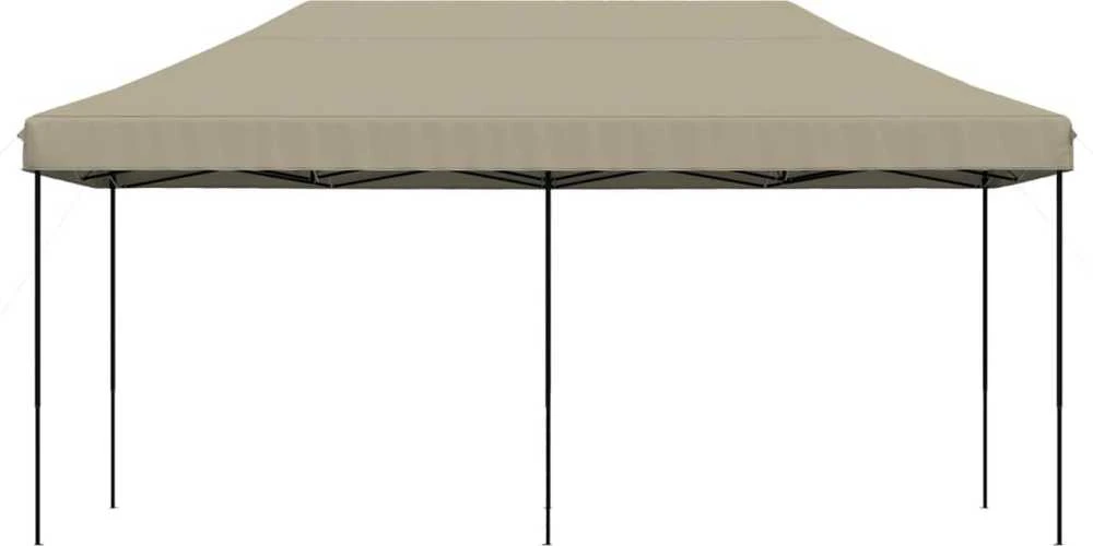 Išskleidžiama proginė palapinė, taupe spalvos, 580x292x315cm