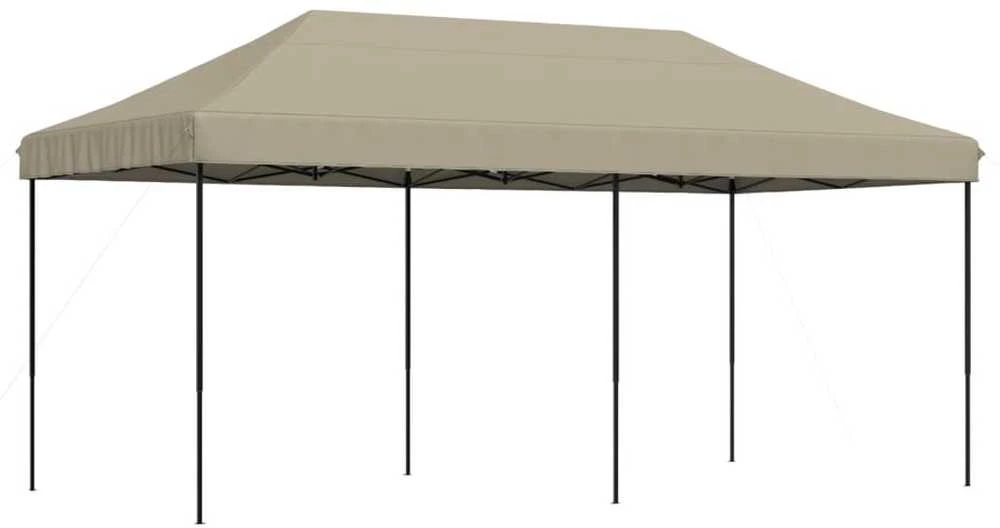 Išskleidžiama proginė palapinė, taupe spalvos, 580x292x315cm