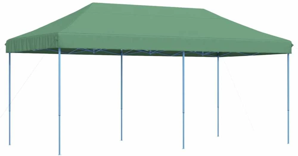Išskleidžiama proginė palapinė, žalios spalvos, 580x292x315cm