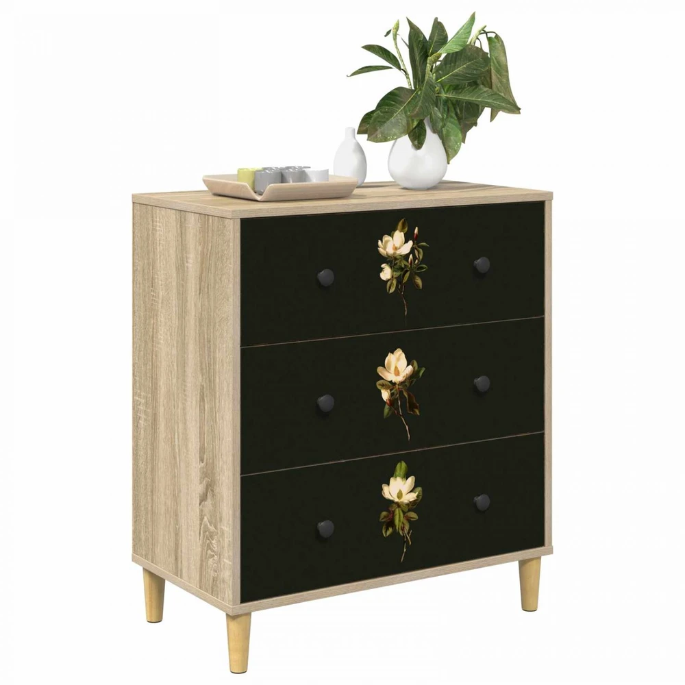 Ištraukalas spinta BREMEN Magnolijų raštas 66 x 36,5 x 75 cm
