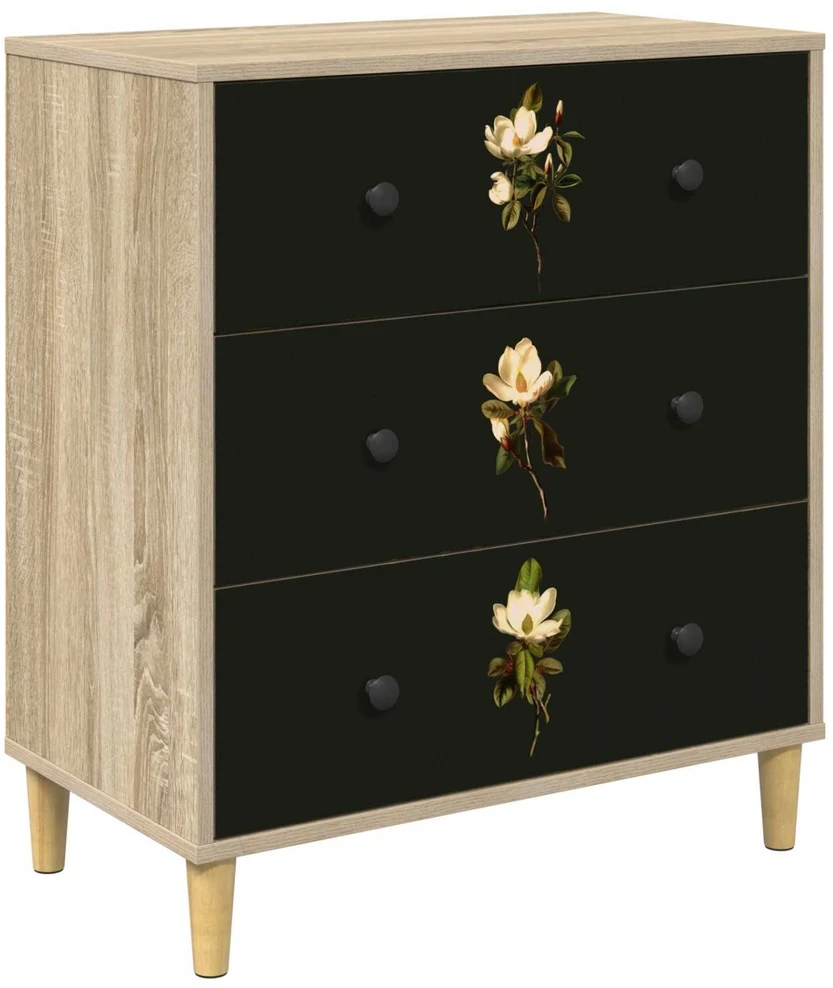 Ištraukalas spinta BREMEN Magnolijų raštas 66 x 36,5 x 75 cm