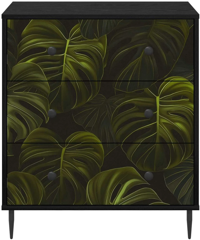 Ištraukalas spinta ELBURG Palmių lapų raštas 66 x 36,5 x 76 cm