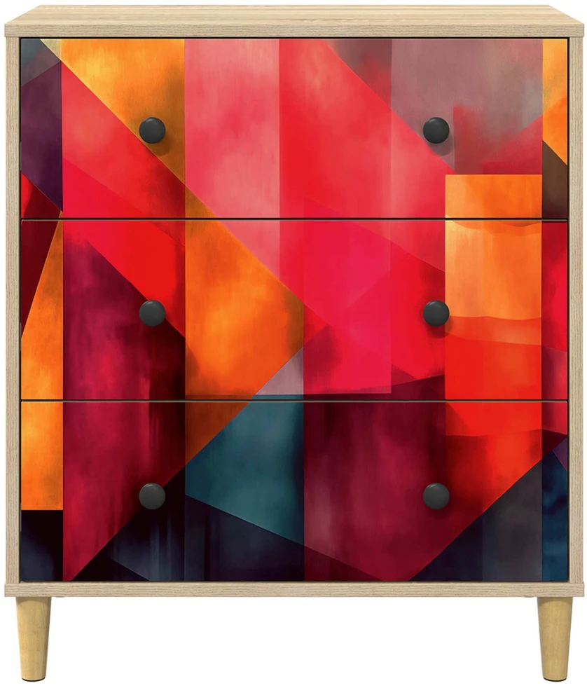 Ištraukalas spinta HEESCH Spalvų blokų raštas 66 x 36,5 x 75 cm