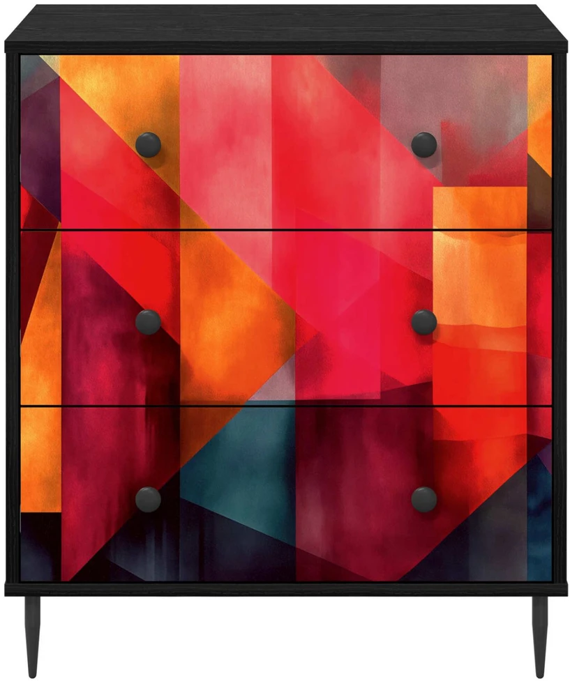 Ištraukalas spinta HEESCH Spalvų blokų raštas 66 x 36,5 x 76 cm