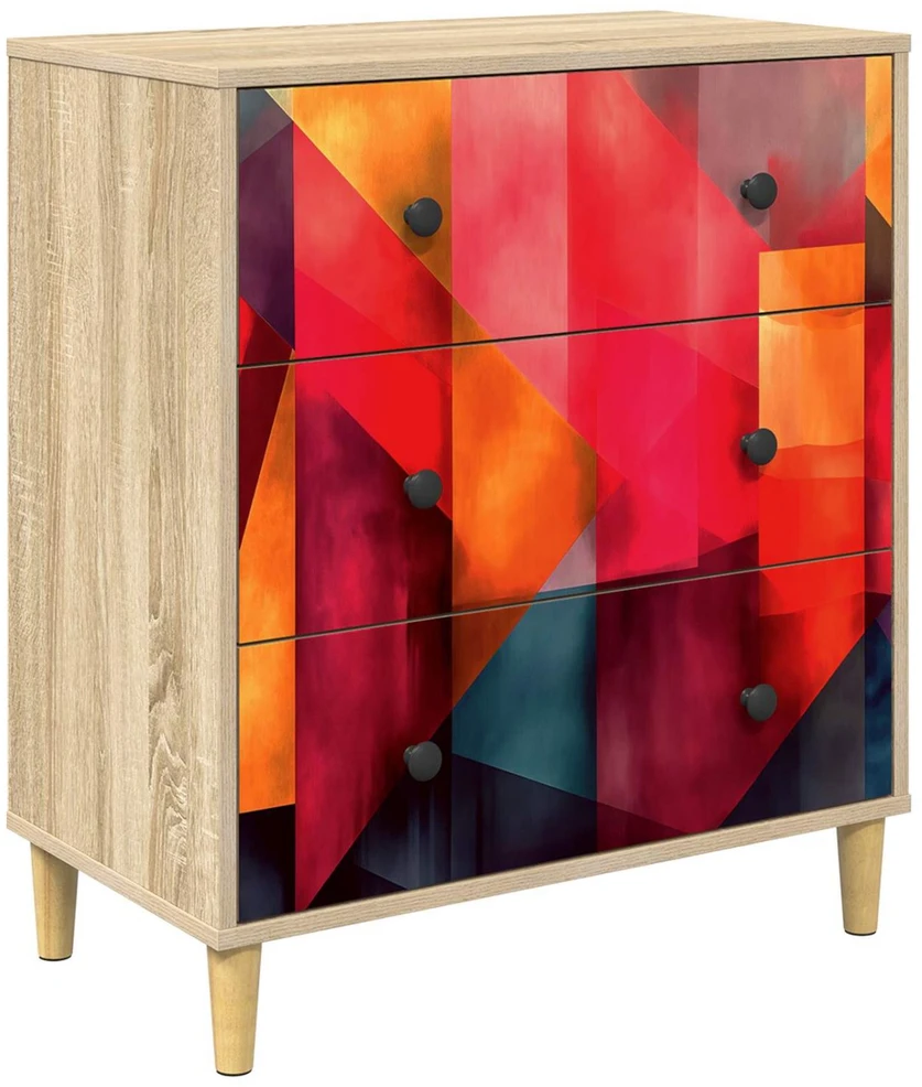 Ištraukalas spinta HEESCH Spalvų blokų raštas 66 x 36,5 x 75 cm