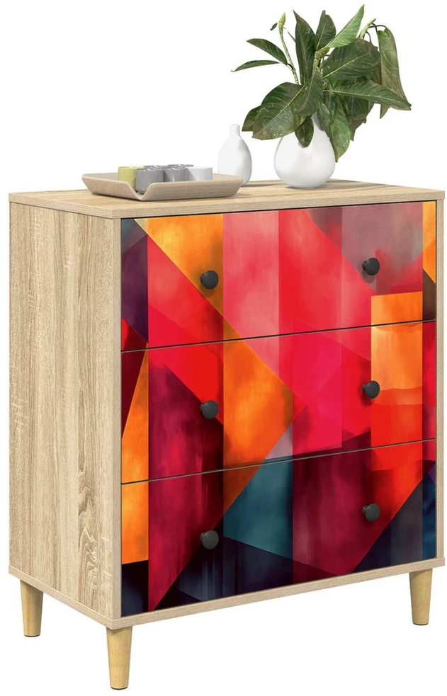 Ištraukalas spinta HEESCH Spalvų blokų raštas 66 x 36,5 x 75 cm