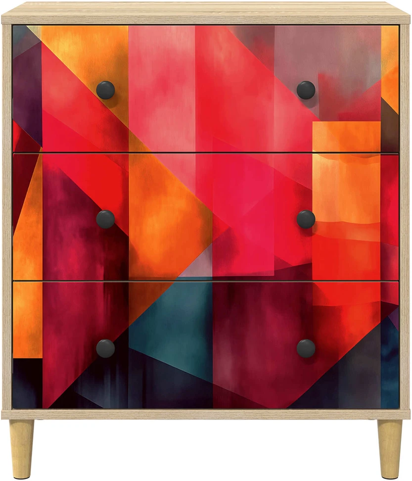Ištraukalas spinta HEESCH Spalvų blokų raštas 66 x 36,5 x 75 cm