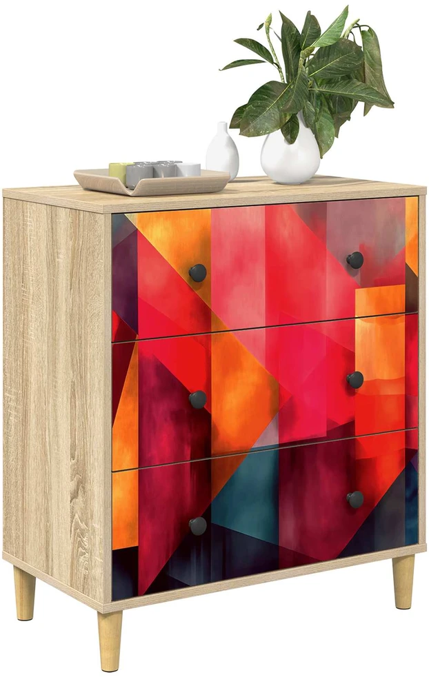 Ištraukalas spinta HEESCH Spalvų blokų raštas 66 x 36,5 x 75 cm