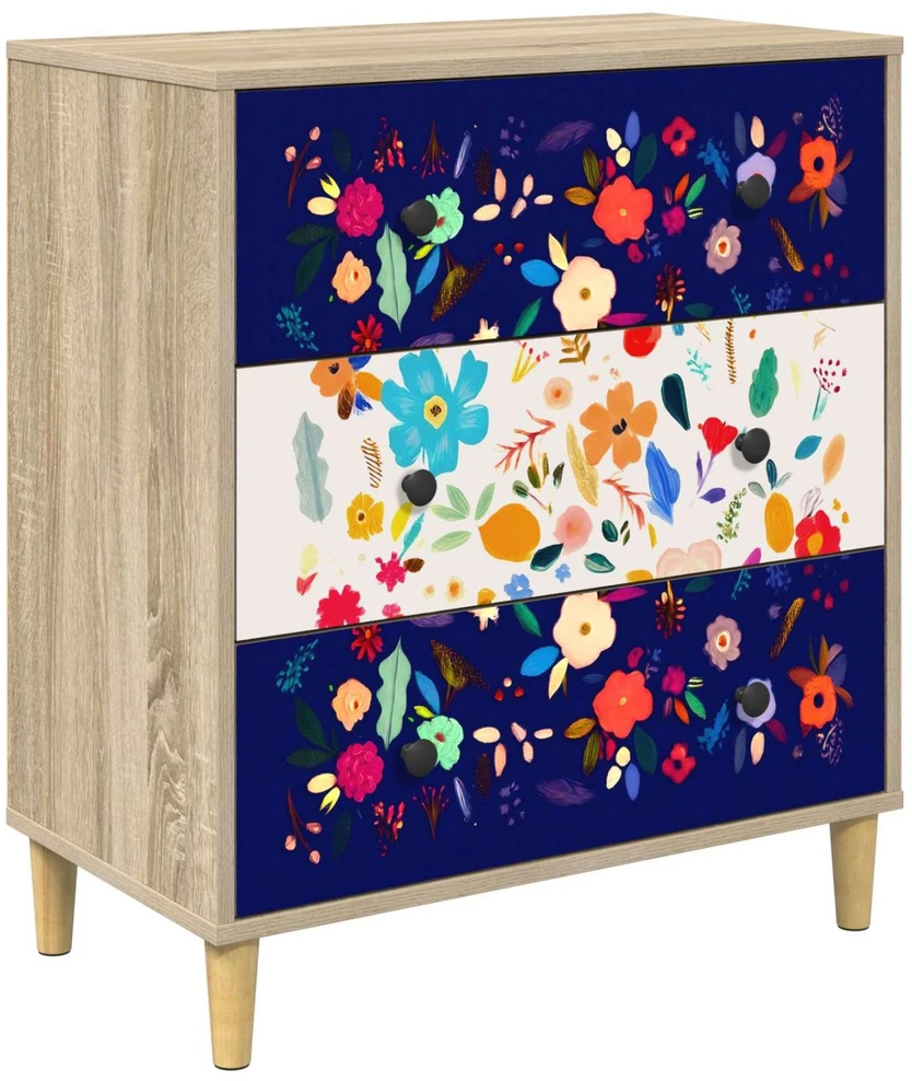Ištraukalas spinta MAINZ Gėlėtas raštas 66 x 36,5 x 75 cm