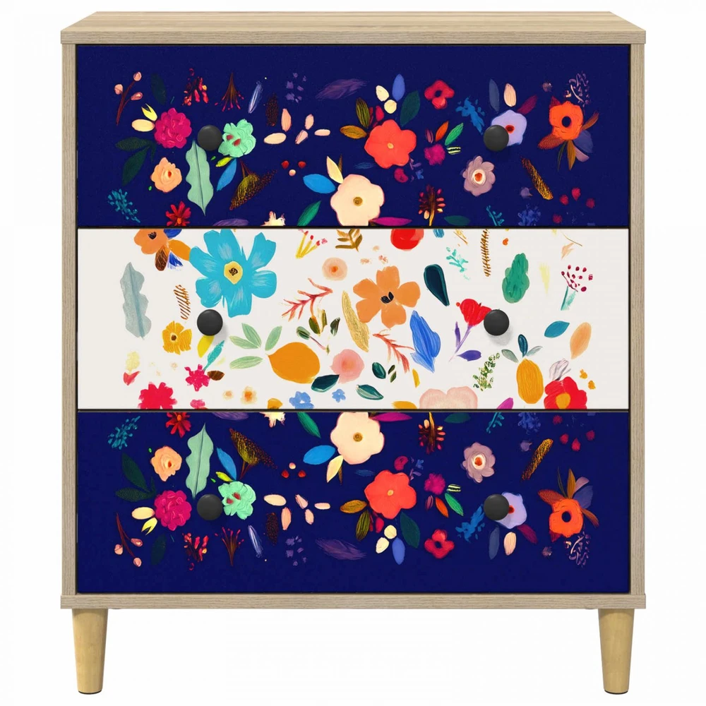 Ištraukalas spinta MAINZ Gėlėtas raštas 66 x 36,5 x 75 cm