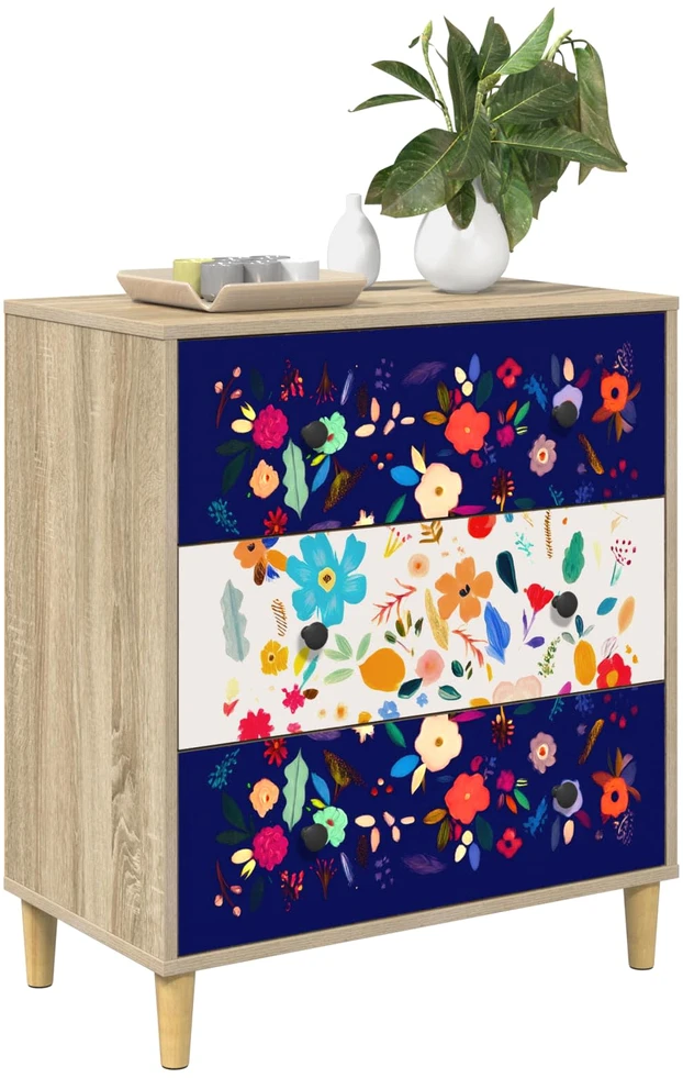 Ištraukalas spinta MAINZ Gėlėtas raštas 66 x 36,5 x 75 cm