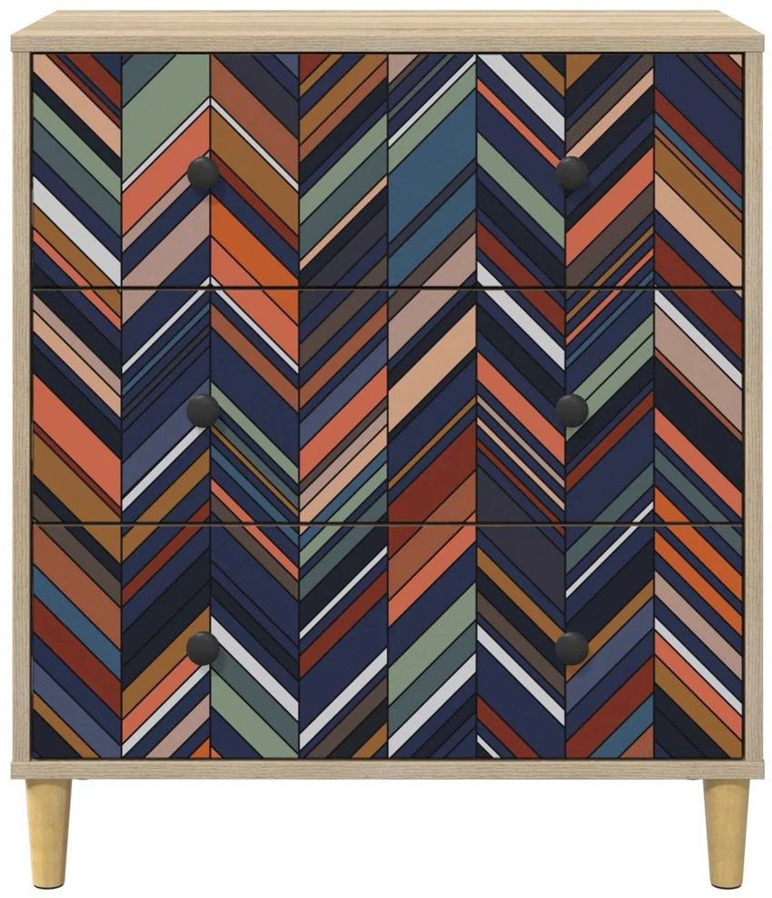Ištraukalas spinta OMMEN Geometrinis raštas 66 x 36,5 x 75 cm