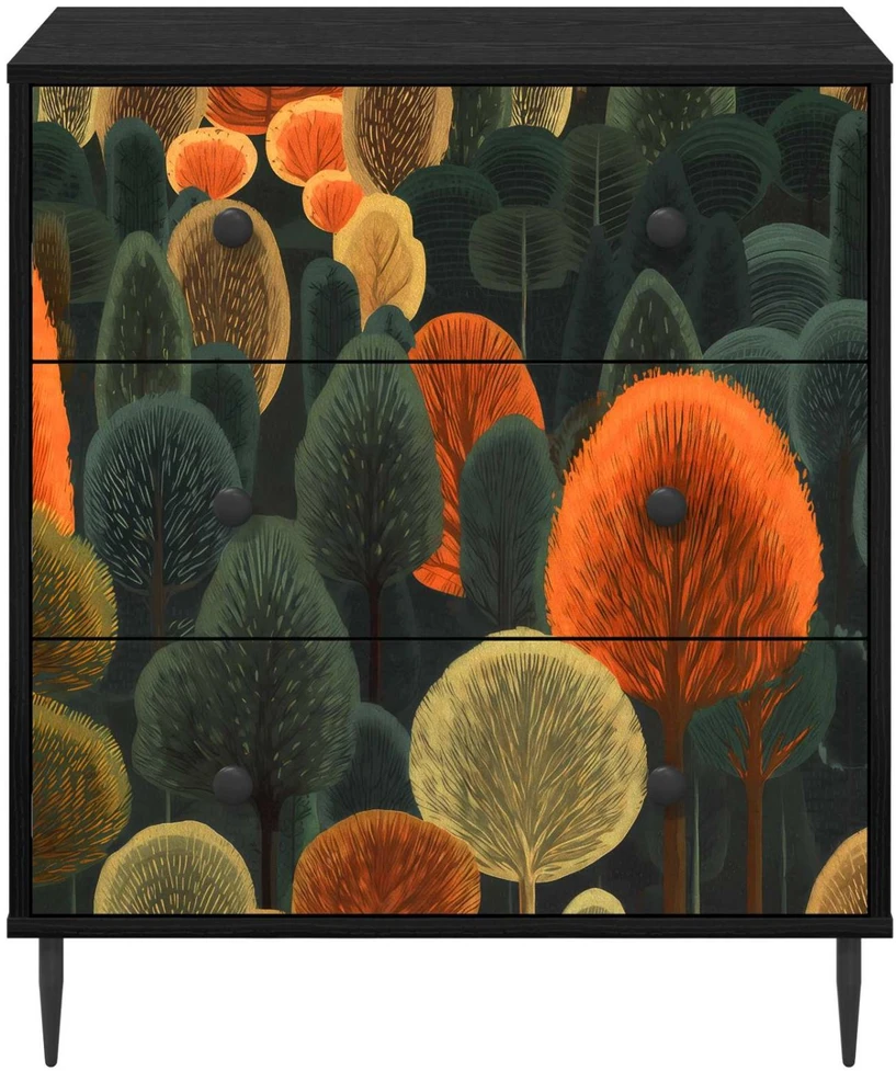 Ištraukalas spinta ZAANDAM Miško raštas 66 x 36,5 x 76 cm