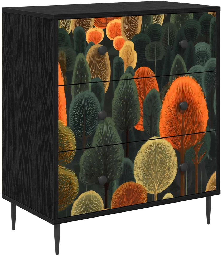 Ištraukalas spinta ZAANDAM Miško raštas 66 x 36,5 x 76 cm