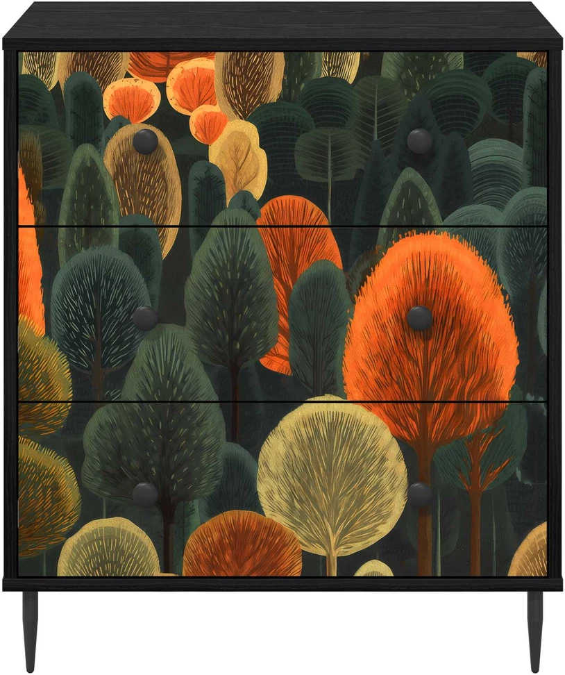 Ištraukalas spinta ZAANDAM Miško raštas 66 x 36,5 x 76 cm