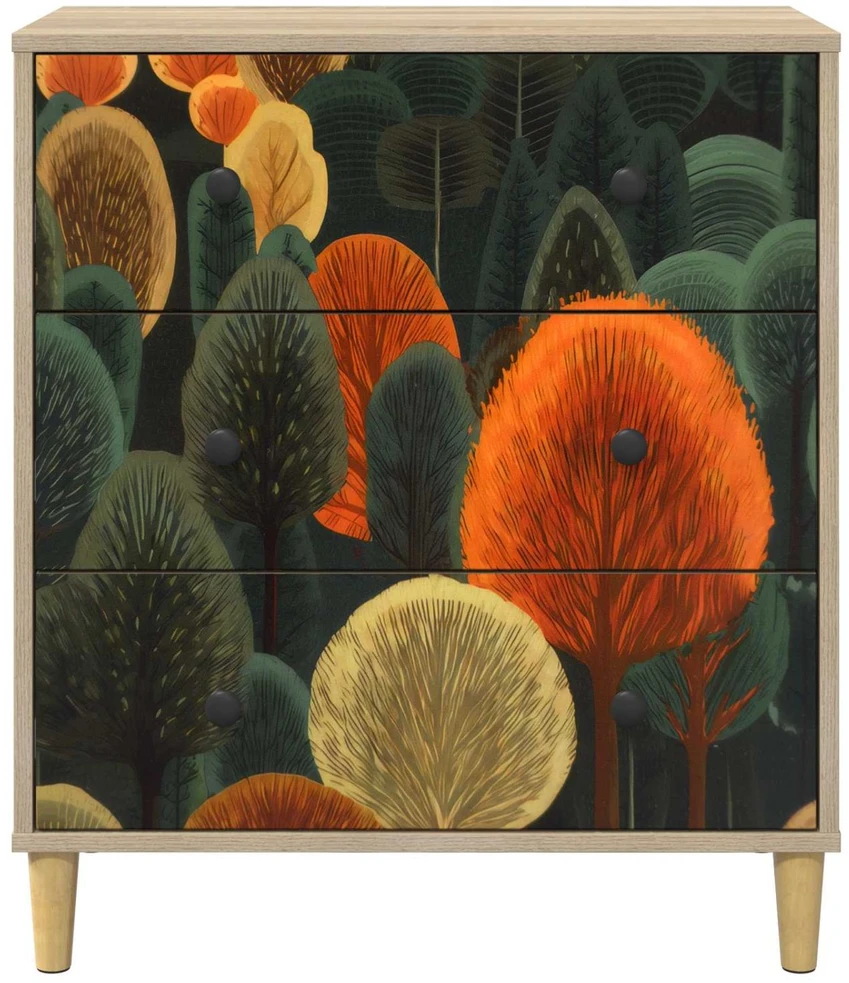 Ištraukalas spinta ZAANDAM Miško raštas 66 x 36,5 x 75 cm