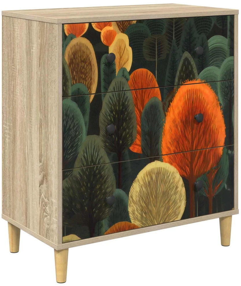 Ištraukalas spinta ZAANDAM Miško raštas 66 x 36,5 x 75 cm