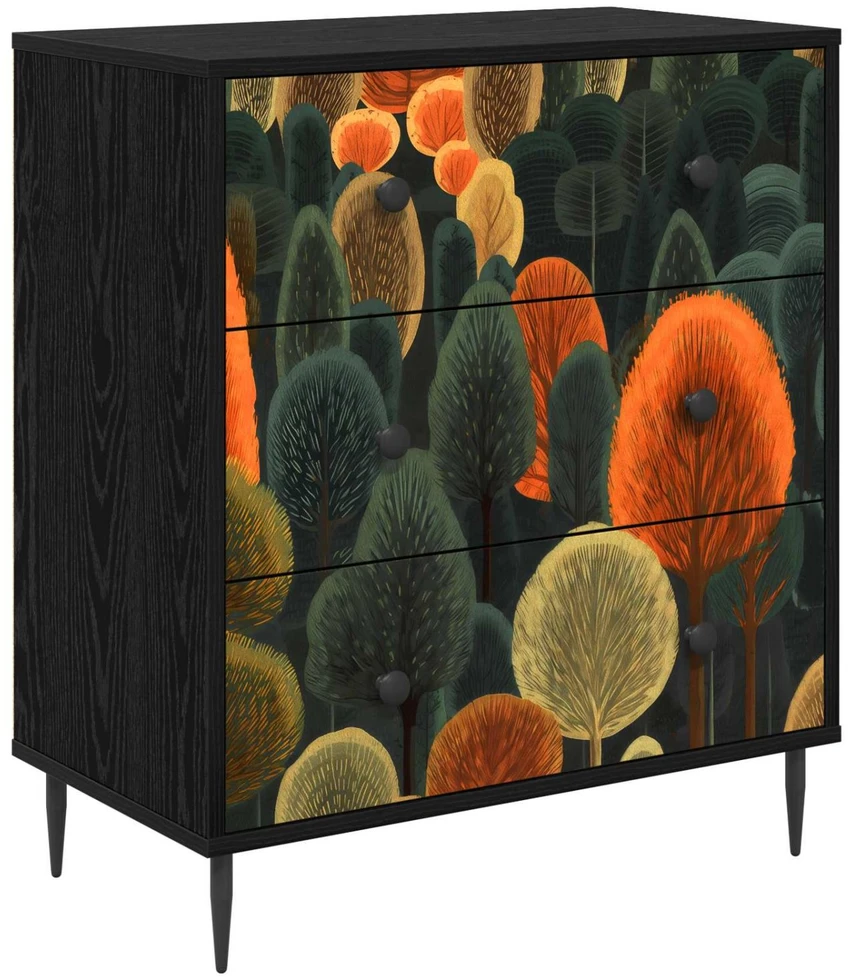 Ištraukalas spinta ZAANDAM Miško raštas 66 x 36,5 x 76 cm