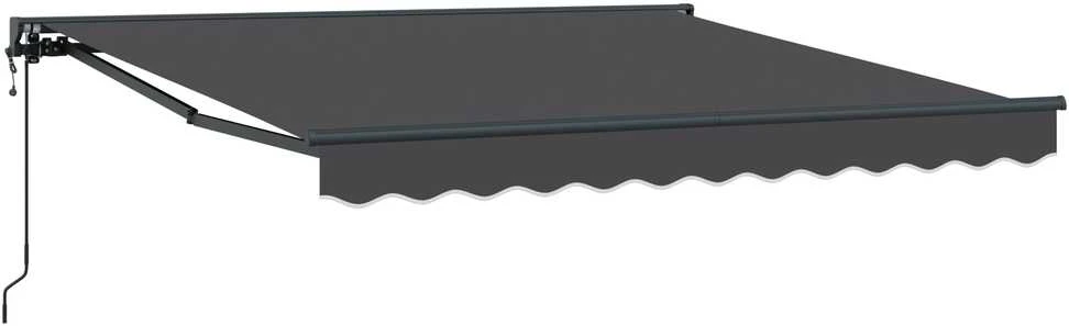 Markizės rėmas Antracito 350 x 250 cm Poliesteris su PU danga