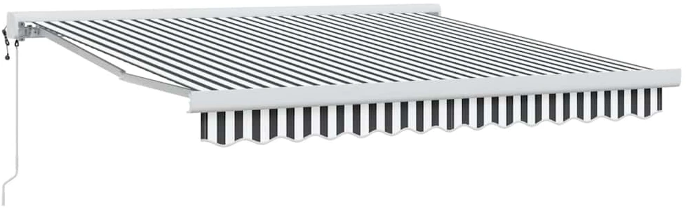 Ištraukiama markizė Antracito ir baltos 300 x 250 cm