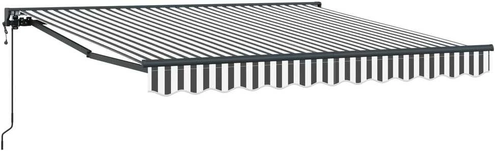 Markizės rėmas Antracito ir baltos 350 x 250 cm