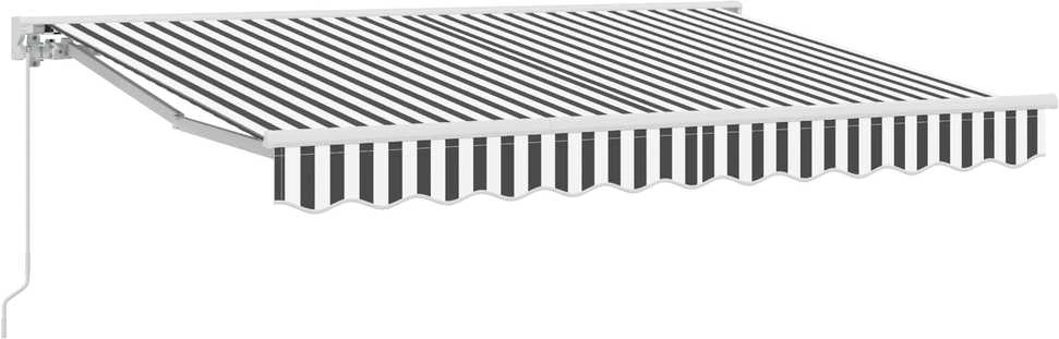 Markizės rėmas Antracito ir baltos 350 x 200 cm