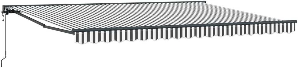 Markizės rėmas Antracito ir baltos 450 × 300 cm