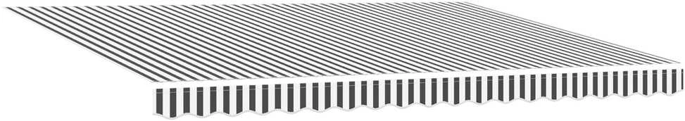 Markizės rėmas Antracito ir baltos 450 × 300 cm