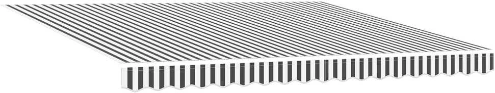 Markizės rėmas Antracito ir baltos 400 × 300 cm