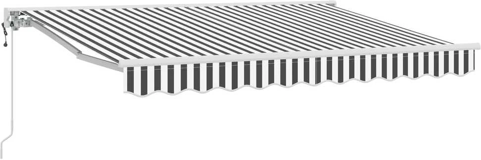 Markizės rėmas Antracito ir baltos 350 x 200 cm