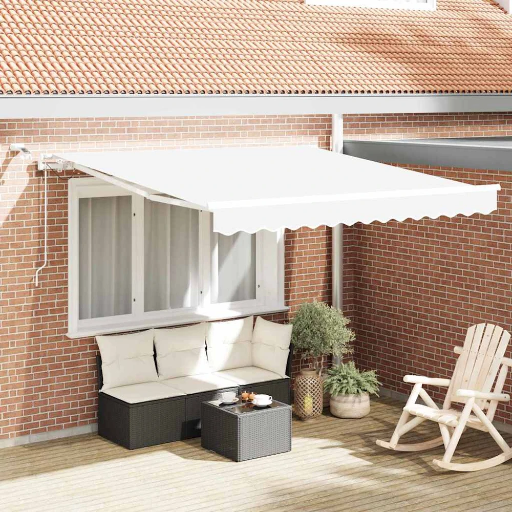 Ištraukiama markizė Balta 350 x 250 cm Poliesteris